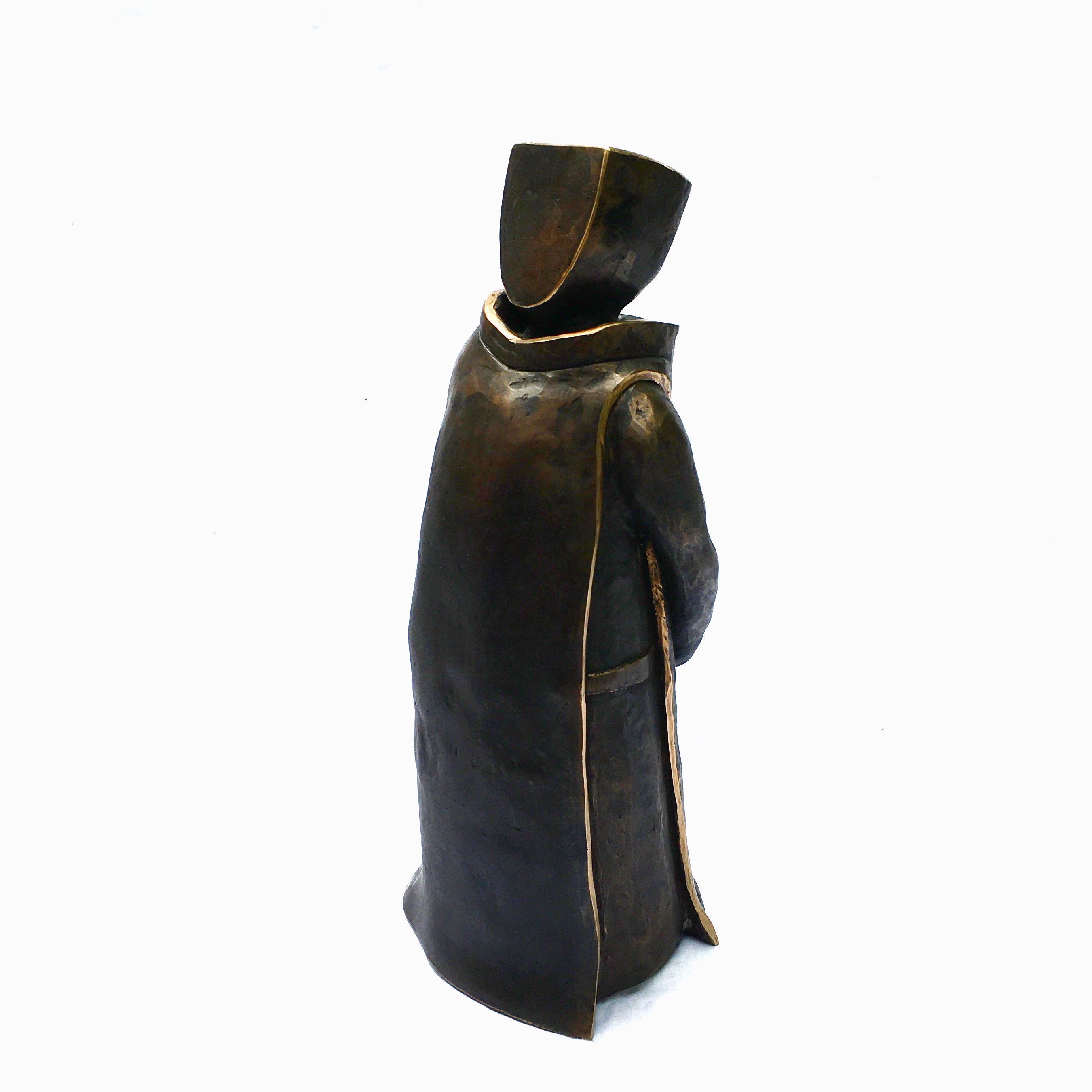 Benediktiner 1 Serie KörperHaltungen III 2020 Bronze 36 x  14 x  12 cm