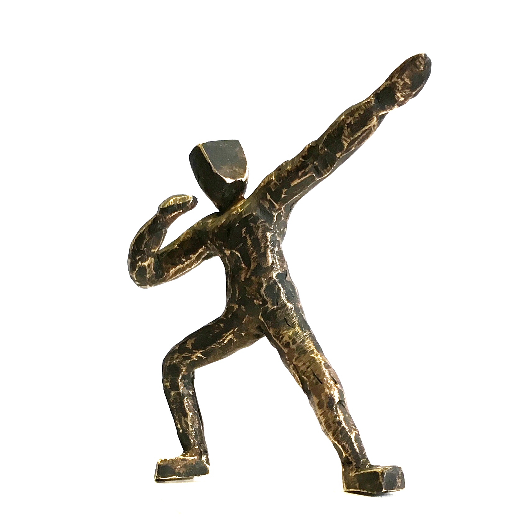 o.T., Serie KörperHaltungen II, 2018, Bronze, 5 x 8 x 2 cm